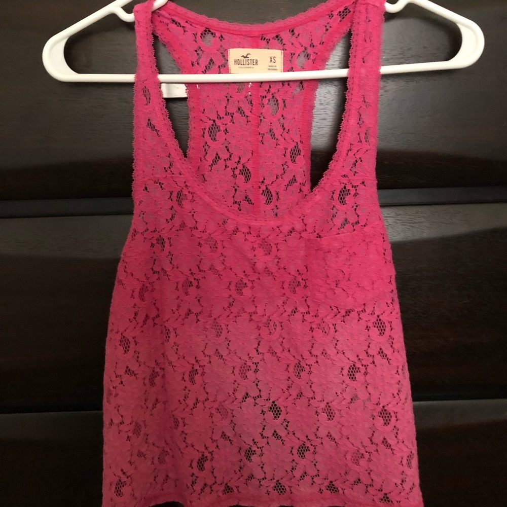 Pink Hollister Tank Top